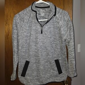 Tek Gear Women's Black and Gray Quarter Zip Sweater